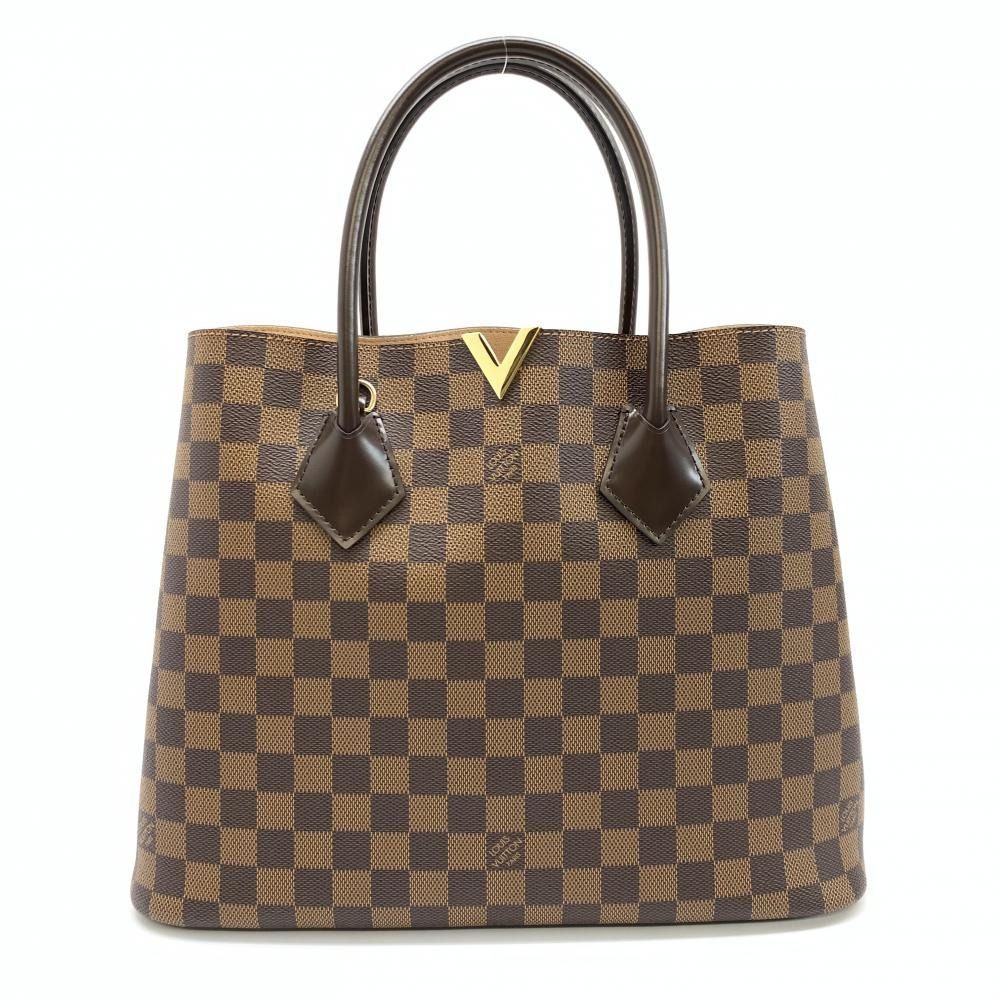 Louis Vuitton Kensington Damier Tote Bag Handbag Brown Pink